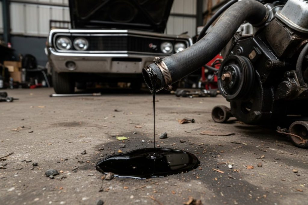 Moteur qui refoule huile par le reniflard : identifier causes