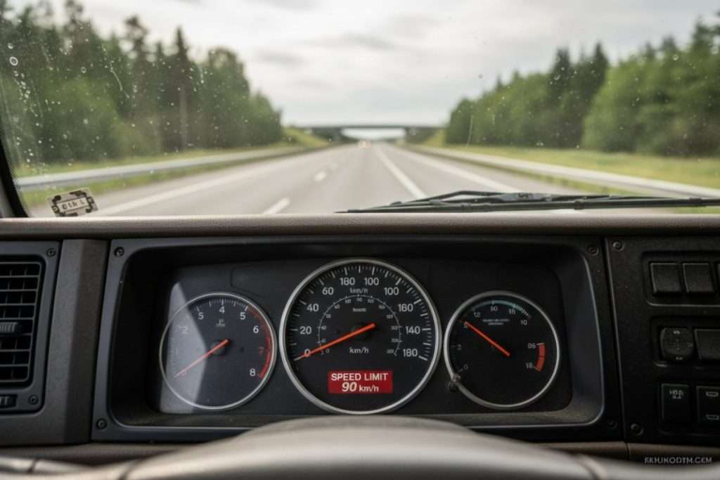 Camion bridé : tout savoir sur la limitation de vitesse